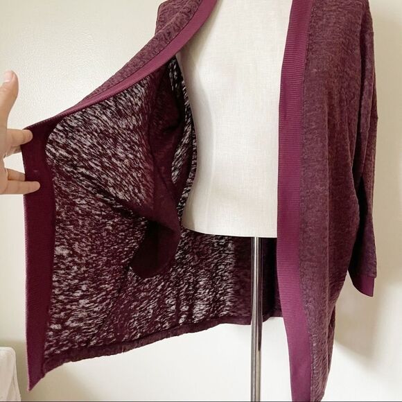 UO Silence + Noise Maroon burnout cardigan NWT - Picture 5 of 8